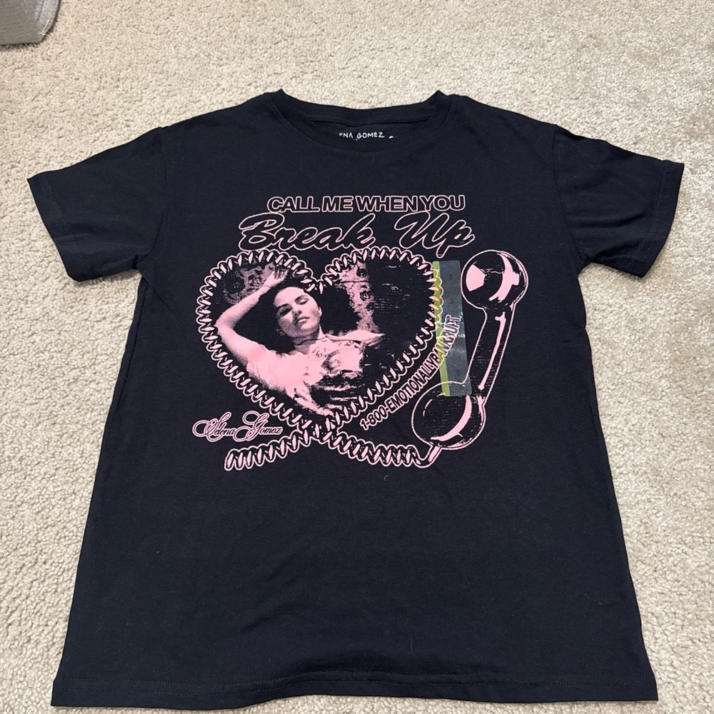 NWT Selena Gomez Women’s “Call Me When You Break Up” Graphic T-Shirt